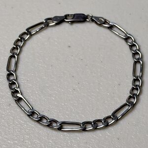 Sterling Silver 925 Figaro Link Bracelet